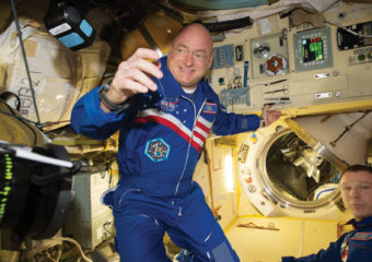 Scott Kelly in space station