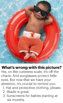 El protector solar para bebés comienza a los seis meses