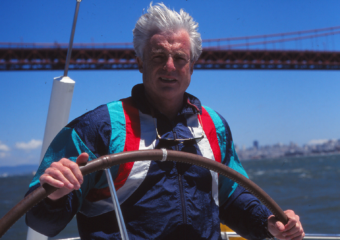 Leo sailing under the Golden Gate Bridge